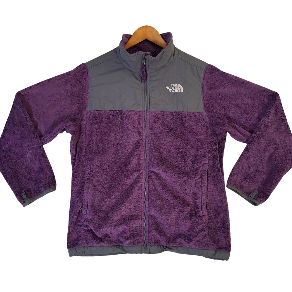 The North Face Denali Jacket‎ Girls XL 18 Purple Fleece Full Zip Soft High Pile
